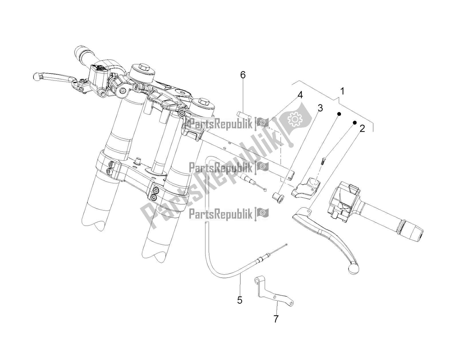 Alle Teile für das Kupplungssteuerung des Aprilia RS 125 4T ABS Replica 2020