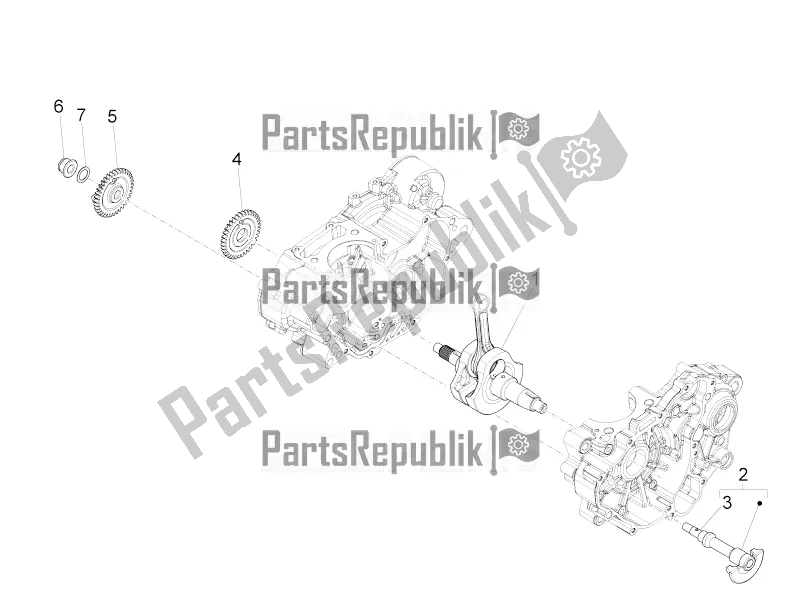 All parts for the Drive Shaft of the Aprilia RS 125 4T ABS Replica 2020