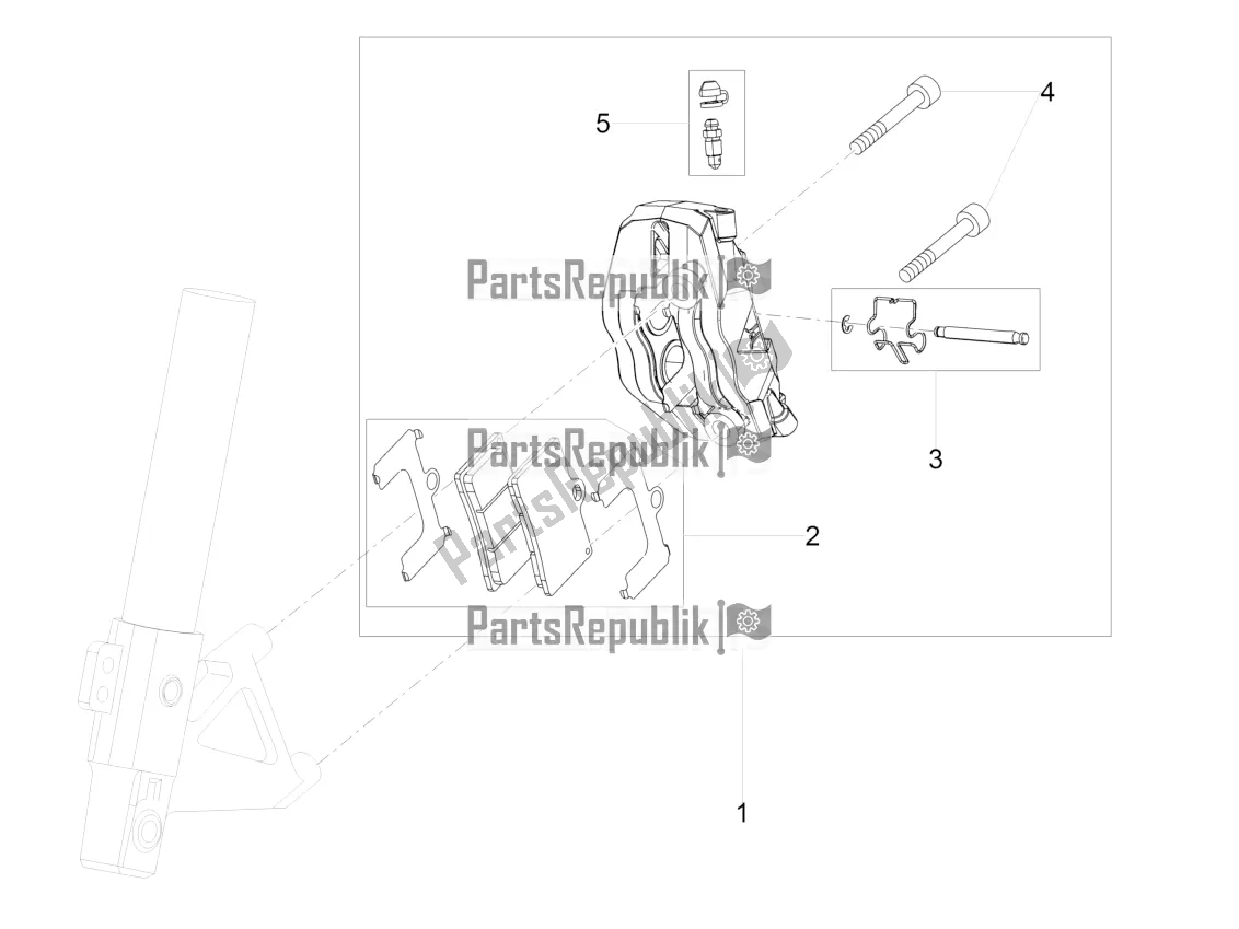 Tutte le parti per il Pinza Freno Anteriore del Aprilia RS 125 4T ABS Replica 2020