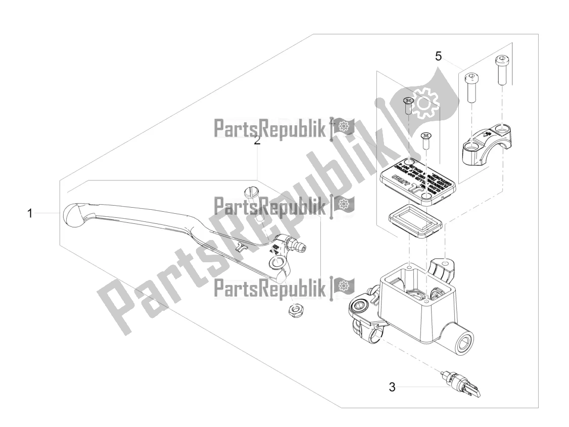 Todas las partes para Cilindro Maestro Delantero de Aprilia RS 125 4T ABS Replica 2020