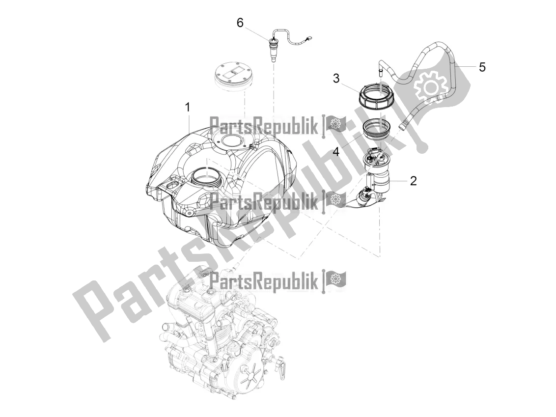 Todas las partes para Depósito De Combustible de Aprilia RS 125 4T ABS Replica 2020