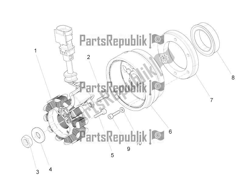 Todas las partes para Cdi Magneto Assy / Unidad De Encendido de Aprilia RS 125 4T ABS Replica 2021