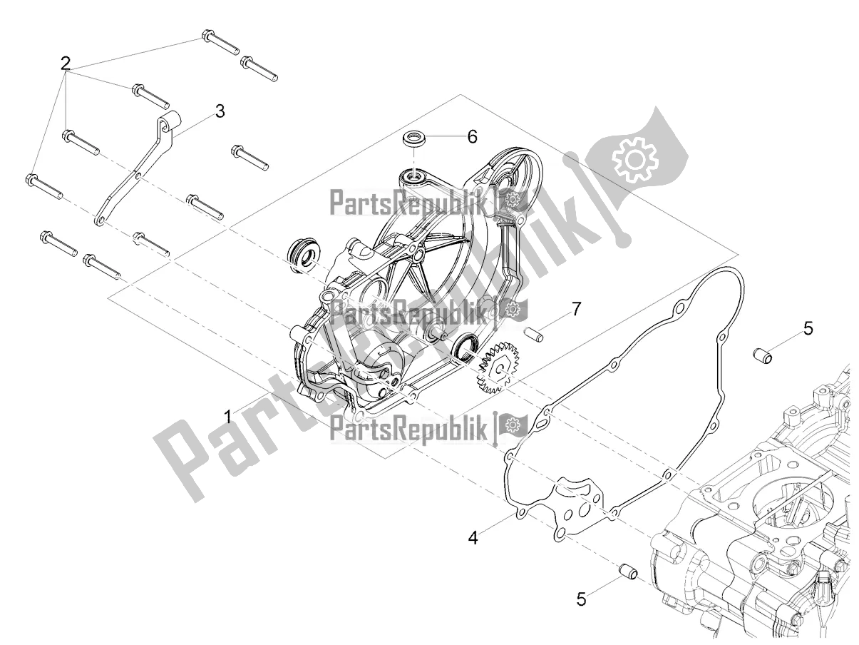 Todas as partes de Tampa Da Embreagem do Aprilia RS 125 4T ABS Replica 2021