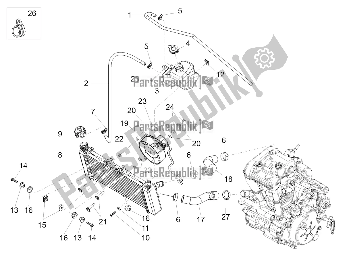 Tutte le parti per il Sistema Di Raffreddamento del Aprilia RS 125 4T ABS Replica 2021