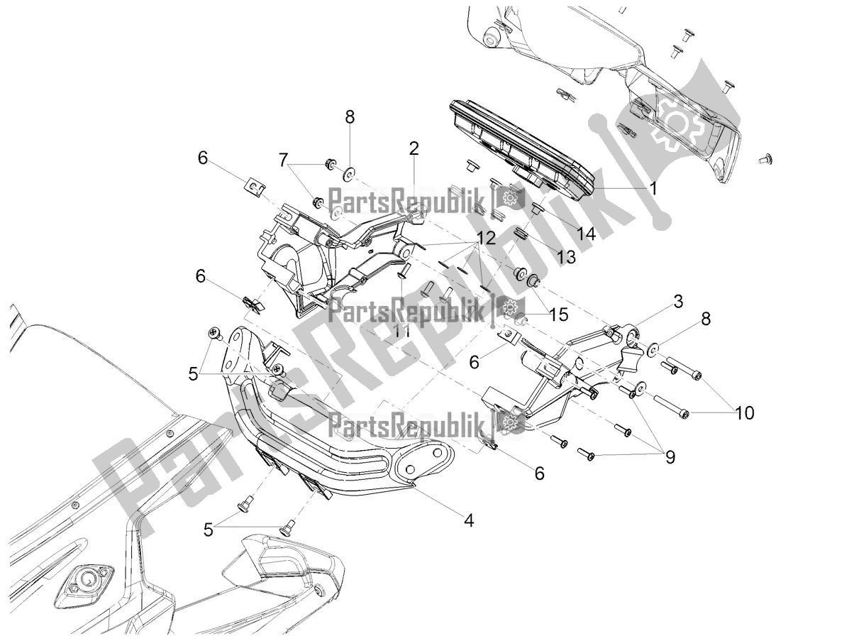 Todas as partes de Instrumentos do Aprilia RS 125 4T ABS Replica 2022