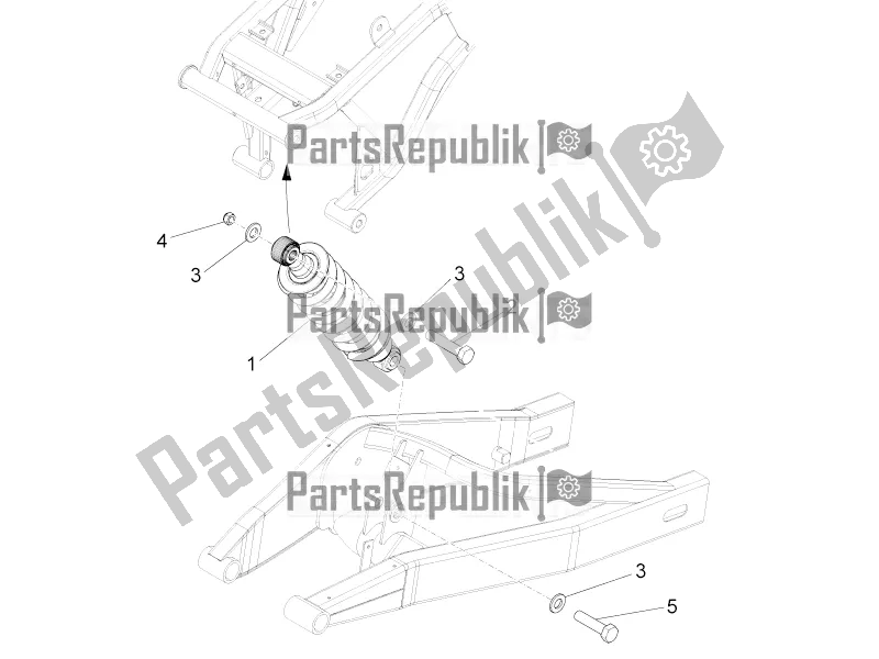 Alle onderdelen voor de Schokdemper van de Aprilia RS 125 4T ABS Replica 2022