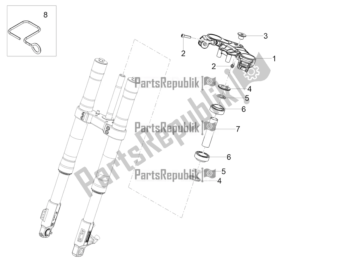 Toutes les pièces pour le Pilotage du Aprilia RS 125 4T ABS Replica 2022