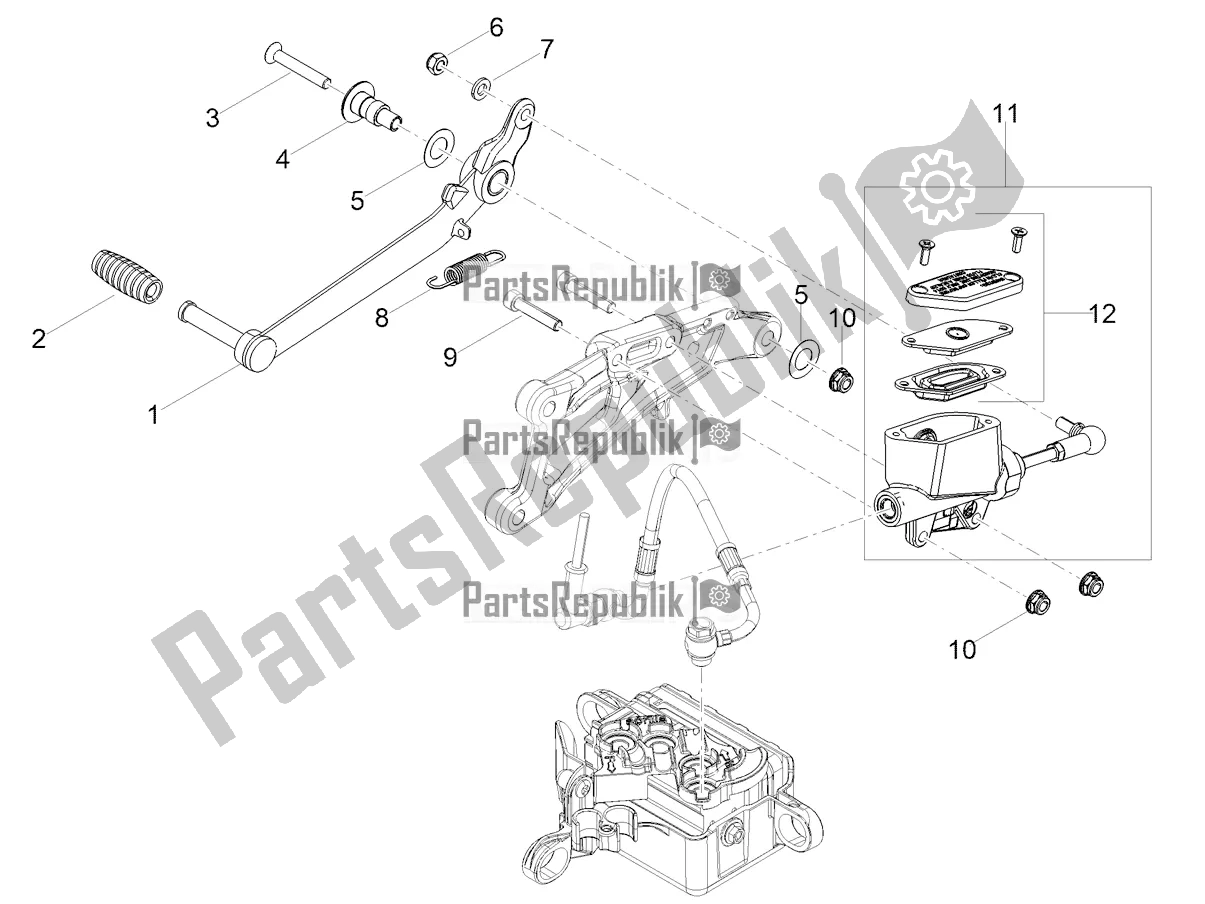 Tutte le parti per il Pompa Freno Posteriore del Aprilia RS 125 4T ABS Replica Apac 2021