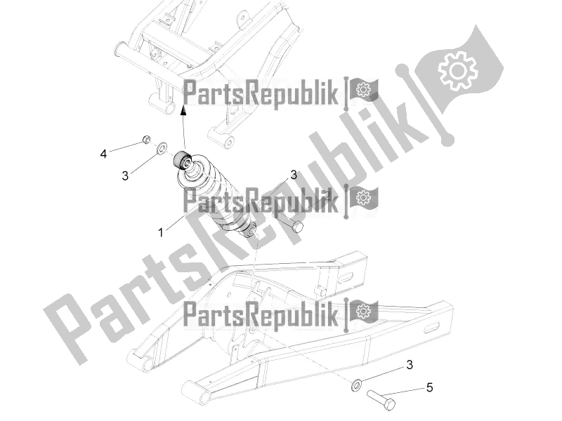 Alle Teile für das Stoßdämpfer des Aprilia RS 125 4T ABS Replica Apac 2022