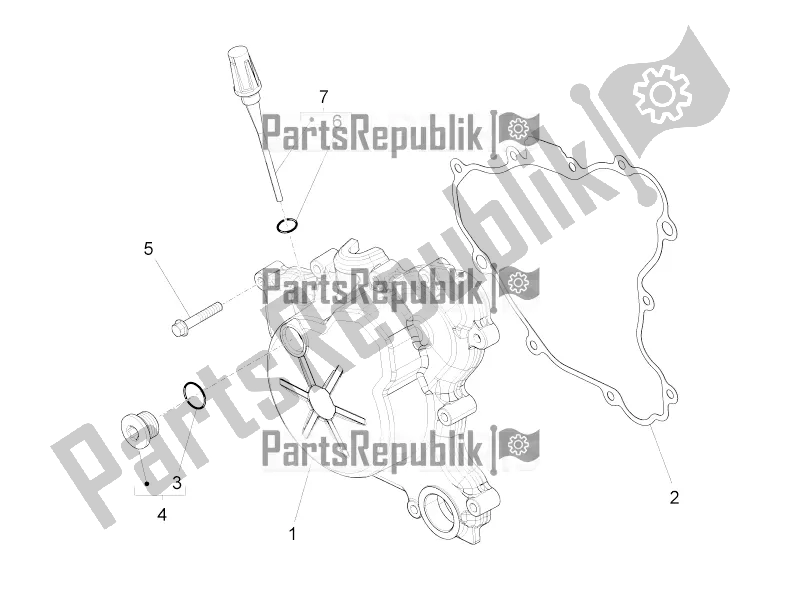 Tutte le parti per il Coperchio Del Volano del Aprilia RS 125 Replica 4T 2018