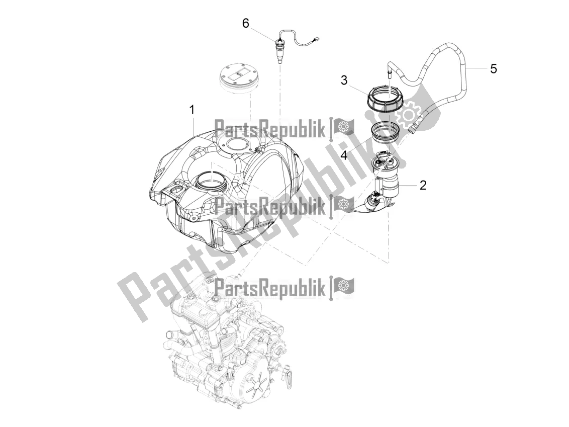 Todas las partes para Depósito De Combustible de Aprilia RS 125 Replica 4T 2018