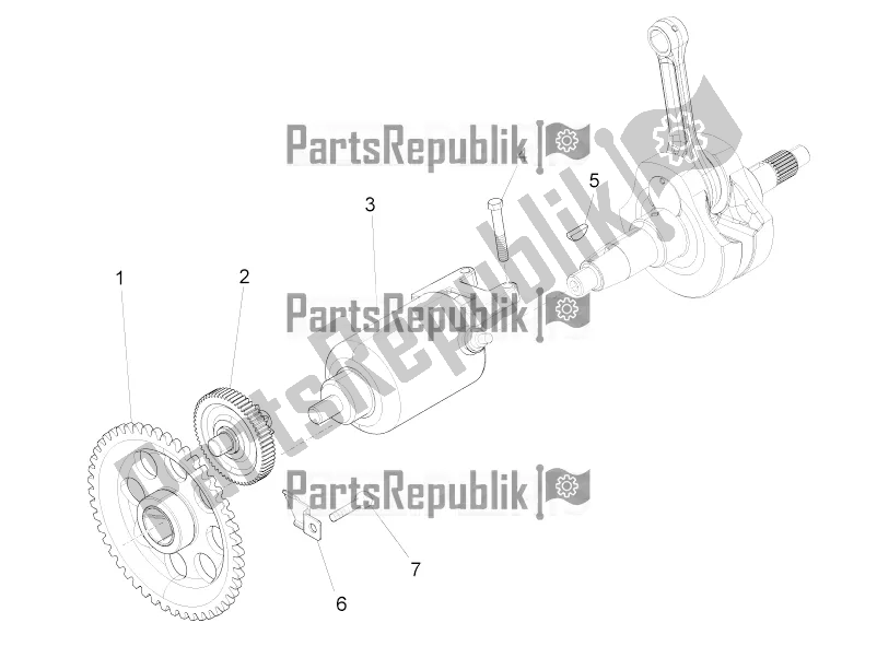 Todas as partes de Partida / Partida Elétrica do Aprilia RS 125 Replica 4T 2018