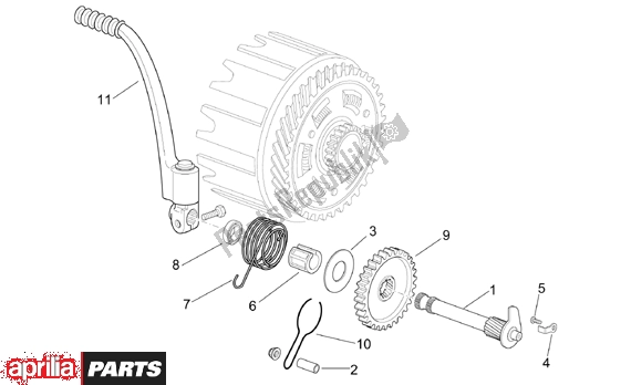 Alle Teile für das Starter Assembly des Aprilia RS 380 250 1995 - 1997