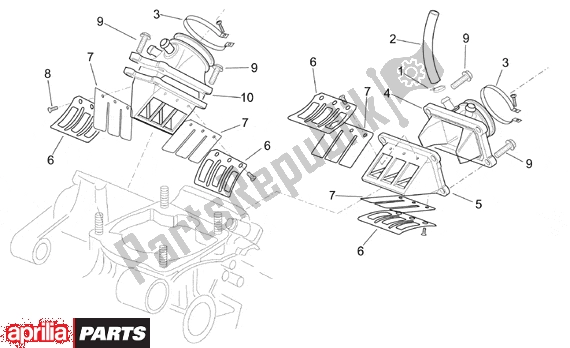 Toutes les pièces pour le Carburettor Flange du Aprilia RS 381 250 1998 - 2001