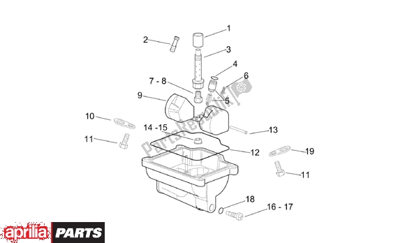 Todas as partes de Carburettor Iii do Aprilia RS 381 250 1998 - 2001