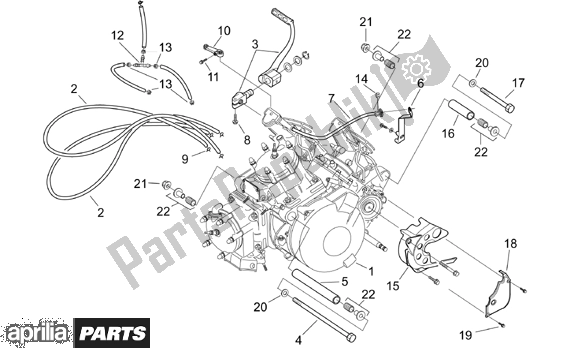 All parts for the Enginecarburettor I of the Aprilia RS 381 250 1998 - 2001