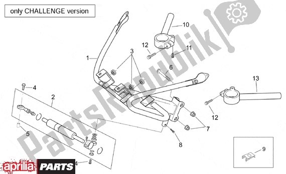 Toutes les pièces pour le Fairing Bow Challenge Vers du Aprilia RS 381 250 1998 - 2001