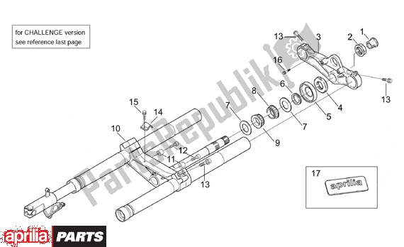 Todas las partes para Front Fork I de Aprilia RS 381 250 1998 - 2001