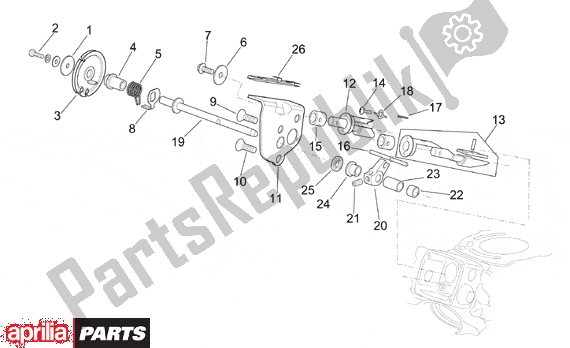 Todas las partes para Valves Assembly Ii de Aprilia RS 381 250 1998 - 2001