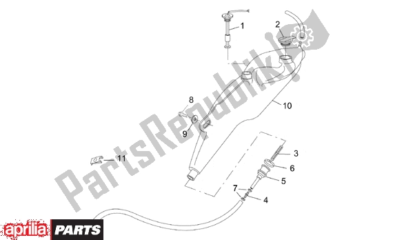 Todas as partes de Oil Tank do Aprilia RS 322 50 1996 - 1998