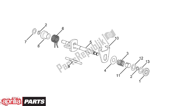 Todas as partes de Seletor do Aprilia RS 322 50 1996 - 1998