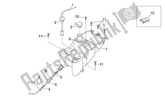 Todas las partes para Oliebak de Aprilia RS 323 50 1999 - 2005