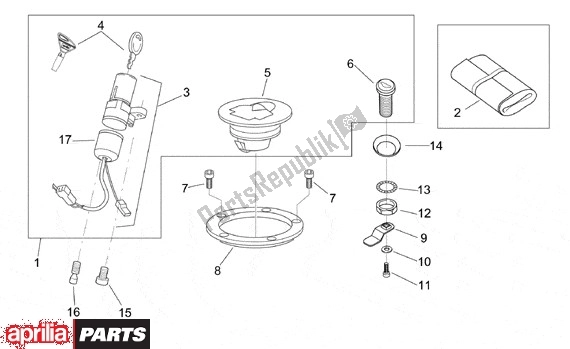 Todas las partes para Juego De Tragamonedas de Aprilia RS 323 50 1999 - 2005