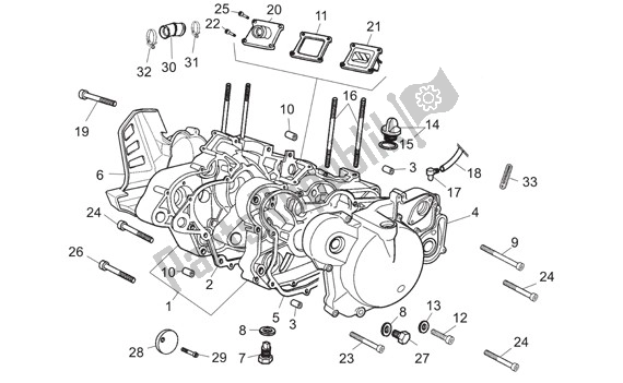 Toutes les pièces pour le Carter du Aprilia RS 26 50 2006