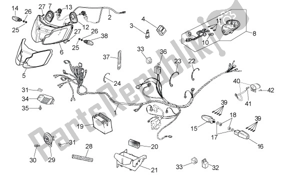 All parts for the Elektrische Installatie of the Aprilia RS 26 50 2006