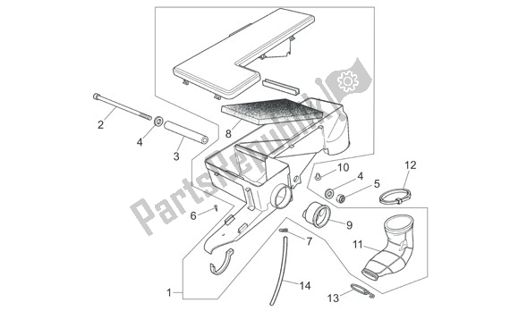 Toutes les pièces pour le Filterhuis du Aprilia RS 26 50 2006