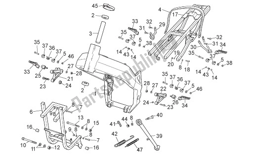 Todas las partes para Frame de Aprilia RS 26 50 2006