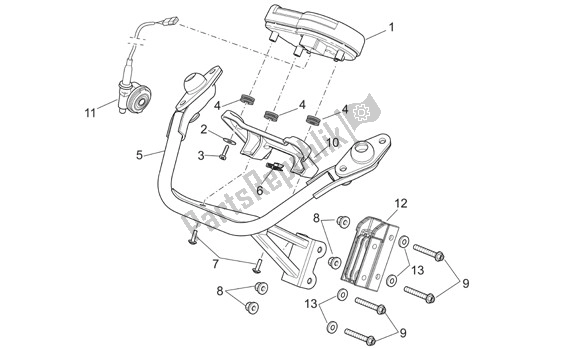 Tutte le parti per il Pannello Degli Strumenti del Aprilia RS 26 50 2006