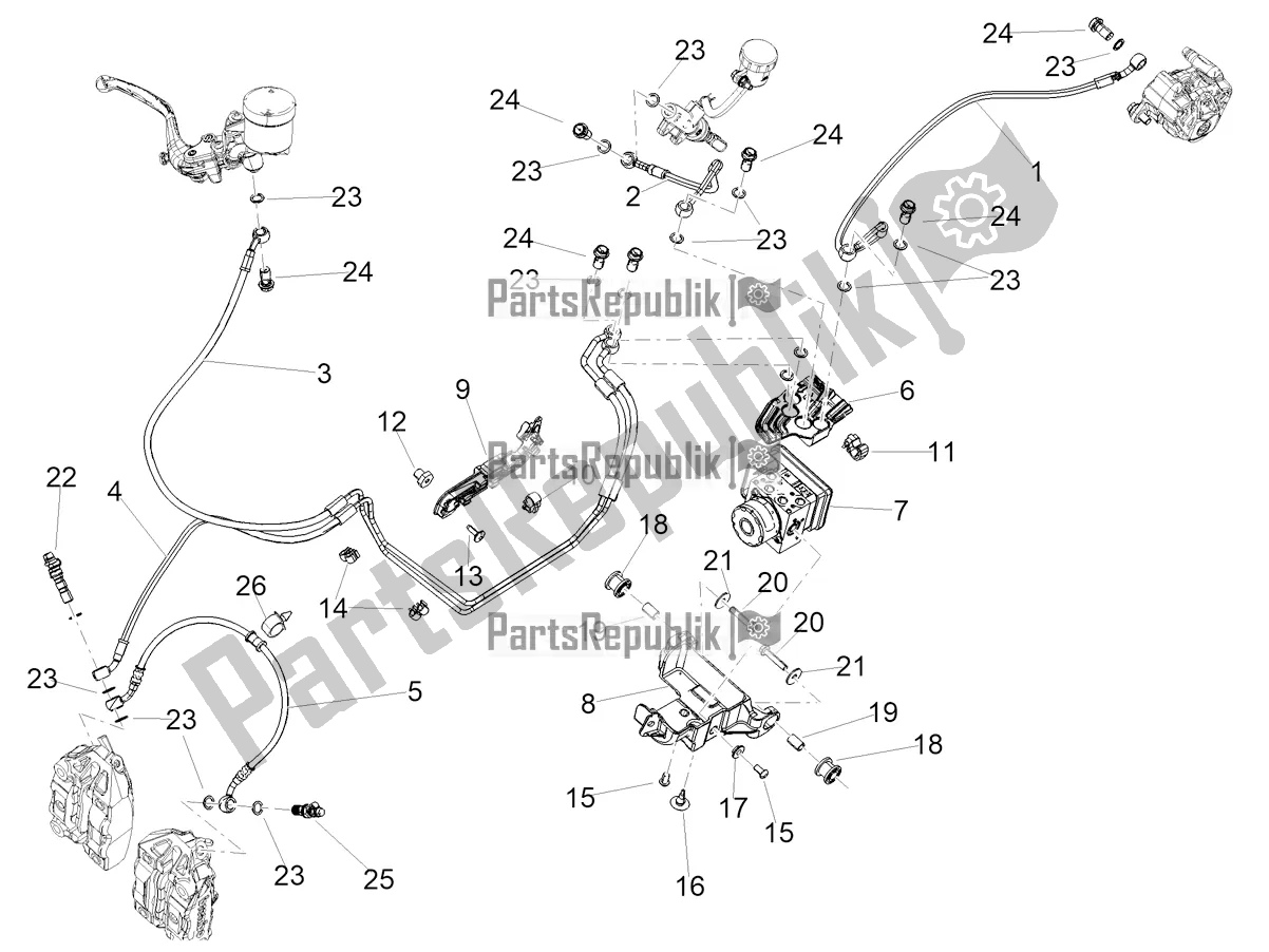 All parts for the Abs Brake System of the Aprilia RS 660 ABS 2020