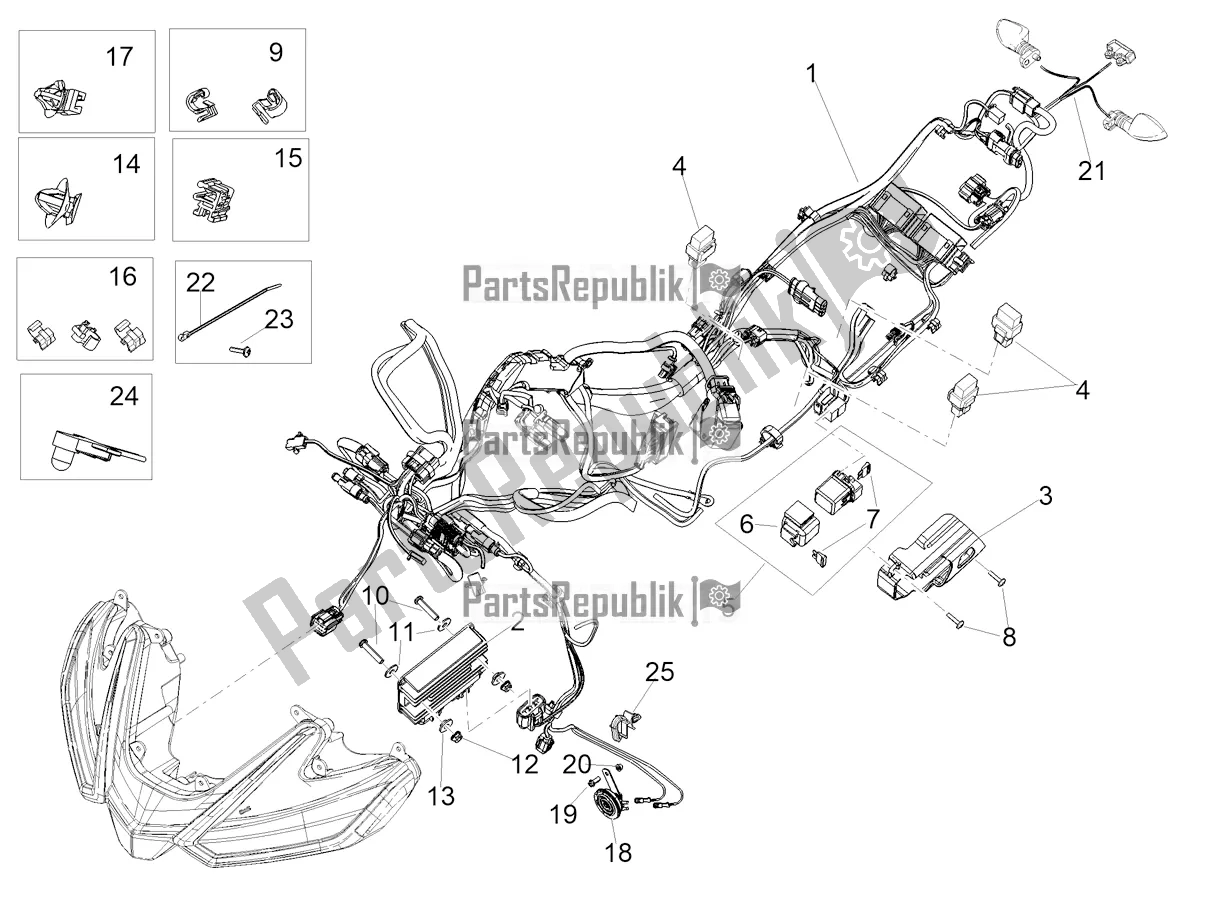 Toutes les pièces pour le Système électrique Avant du Aprilia RS 660 ABS 2020