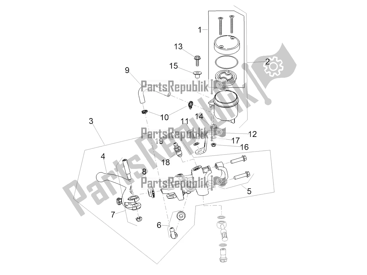 Tutte le parti per il Pompa Freno Anteriore del Aprilia RS 660 ABS 2020