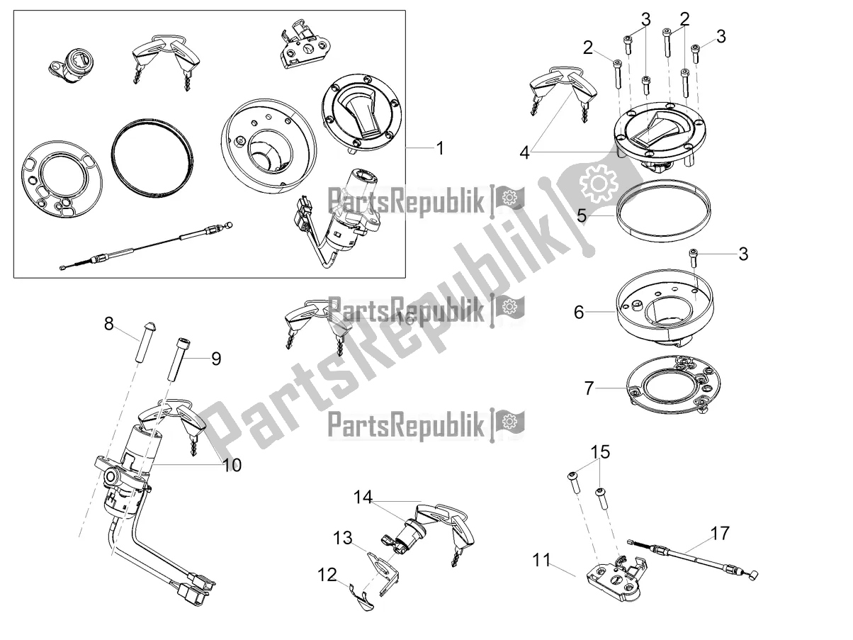 All parts for the Locks of the Aprilia RS 660 ABS 2020