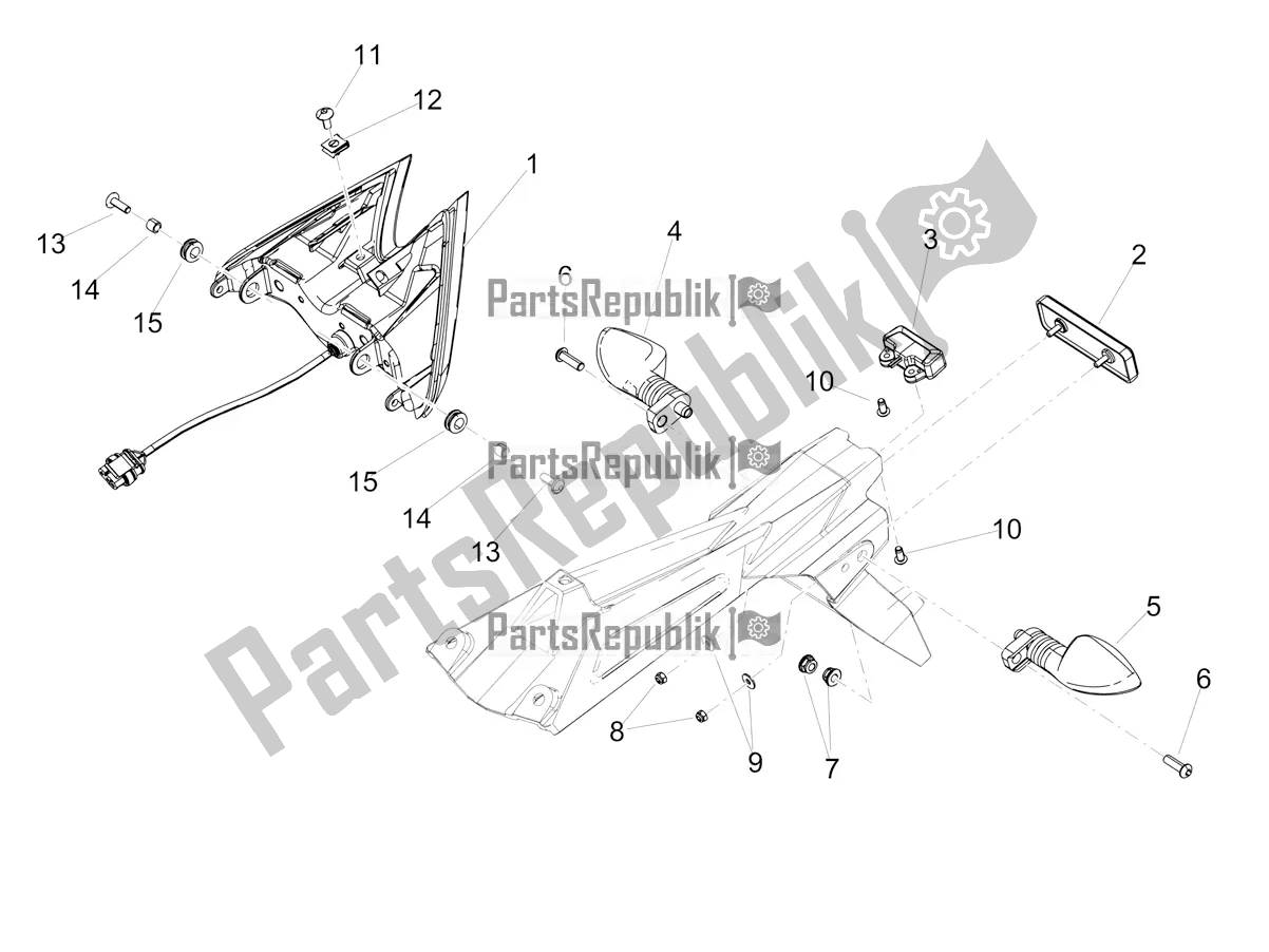 Tutte le parti per il Luci Posteriori del Aprilia RS 660 ABS 2020