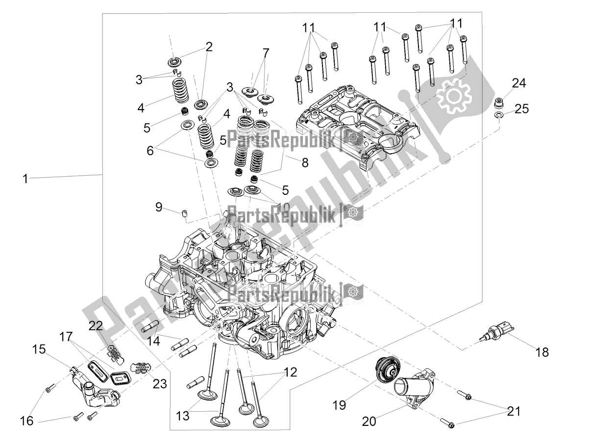 All parts for the Cylinder Head - Valves of the Aprilia RS 660 ABS 2021