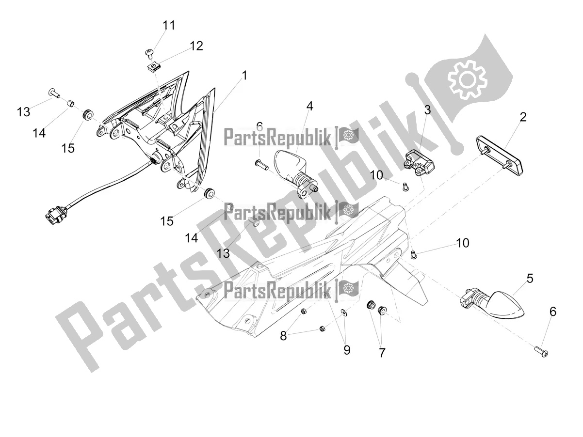 Todas las partes para Luces Traseras de Aprilia RS 660 ABS 2021