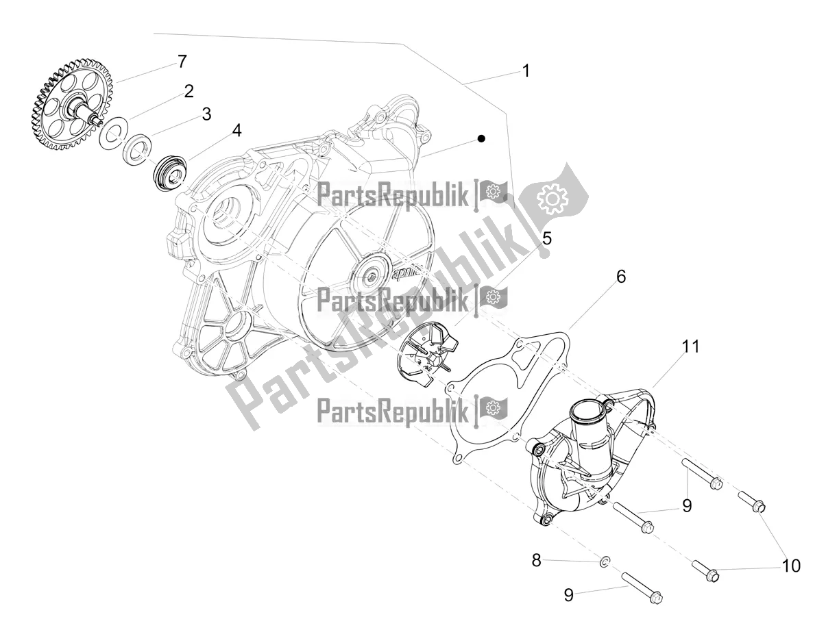 Tutte le parti per il Pompa Dell'acqua del Aprilia RS 660 ABS 2021