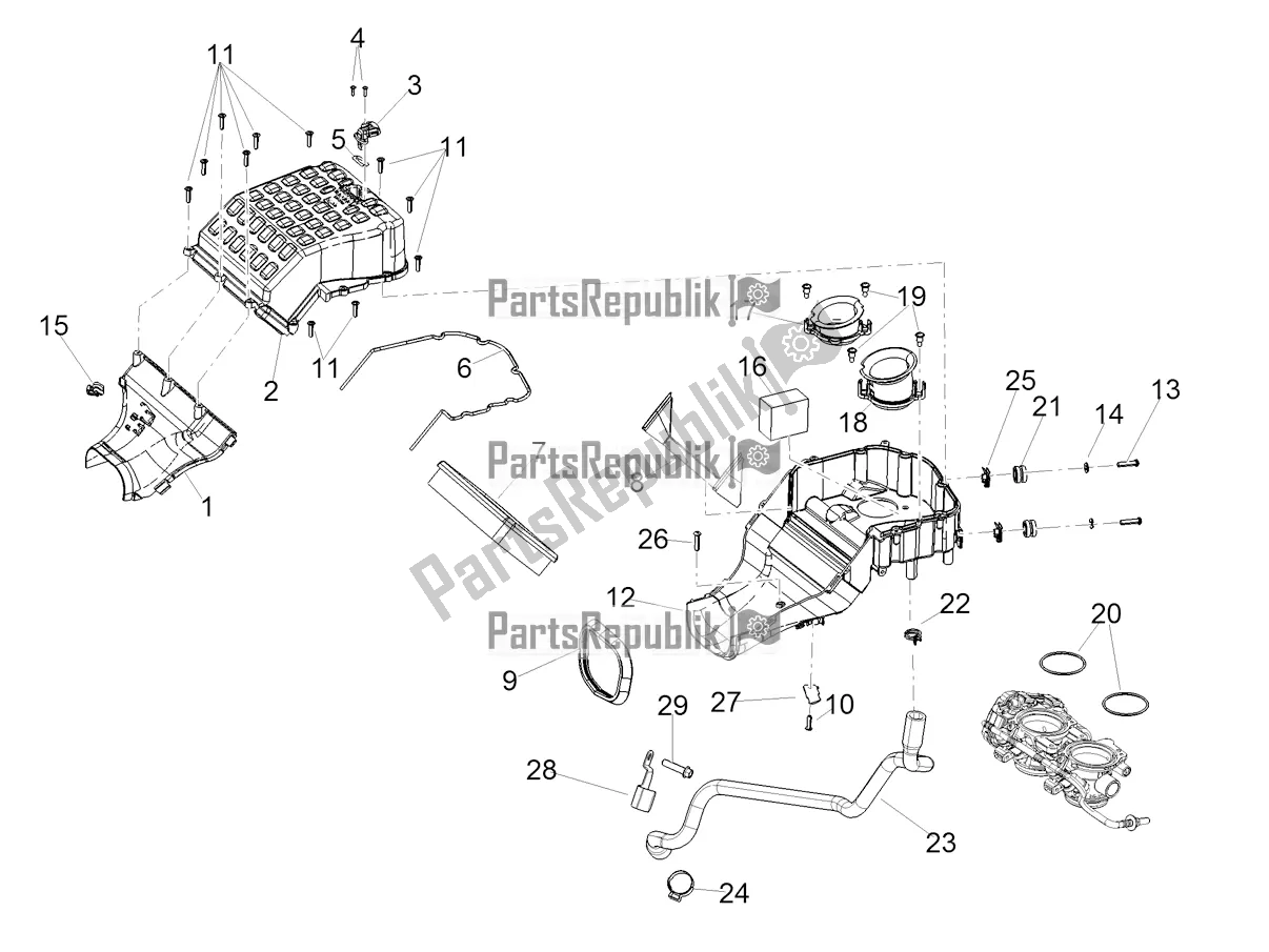 Tutte le parti per il Air Box del Aprilia RS 660 ABS 2022