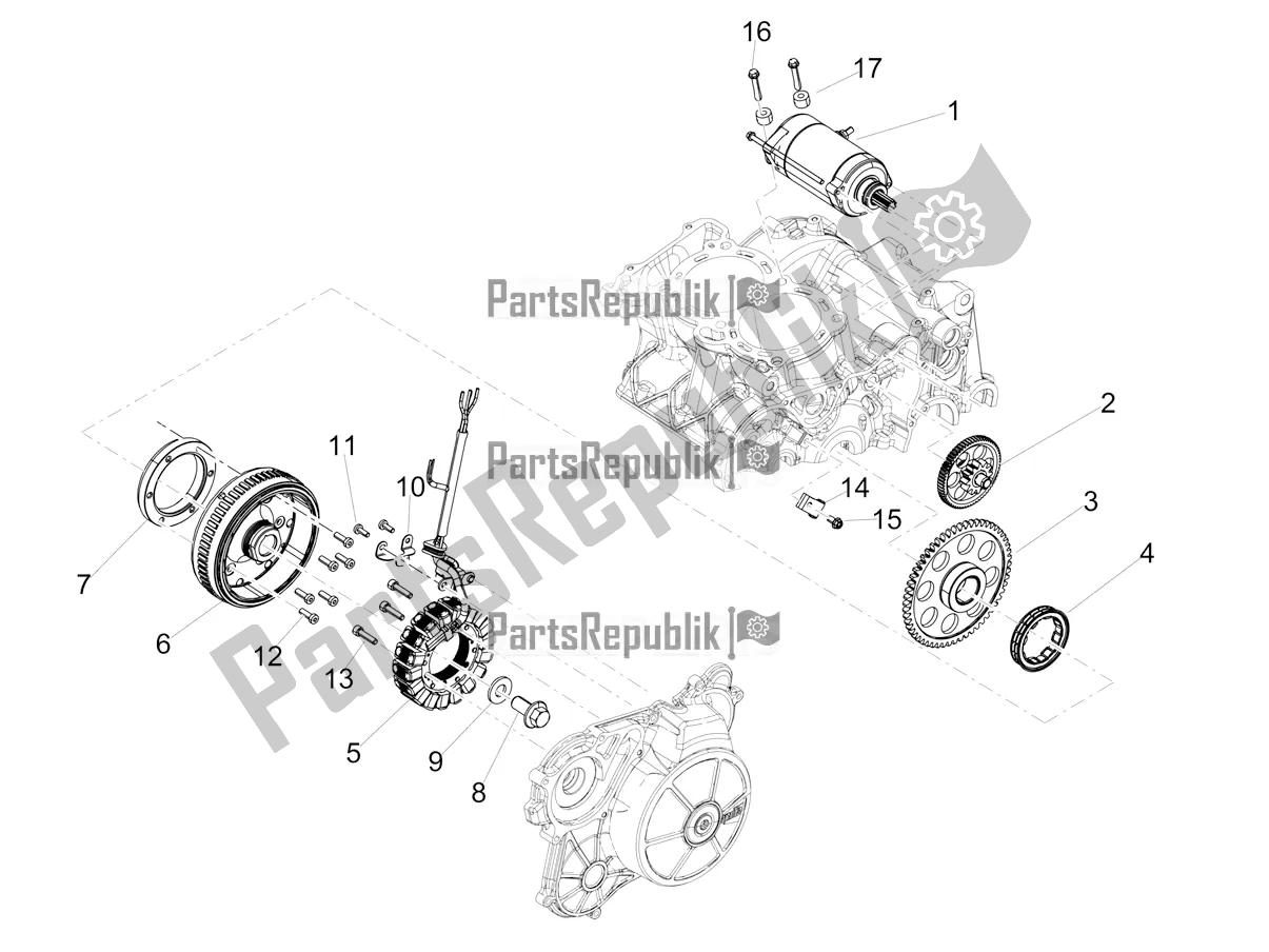 Tutte le parti per il Cdi Magneto Assy / Unità Di Accensione del Aprilia RS 660 ABS 2022