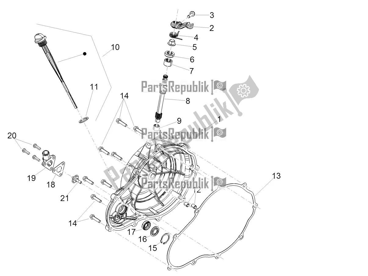 Tutte le parti per il Coperchio Frizione del Aprilia RS 660 ABS 2022