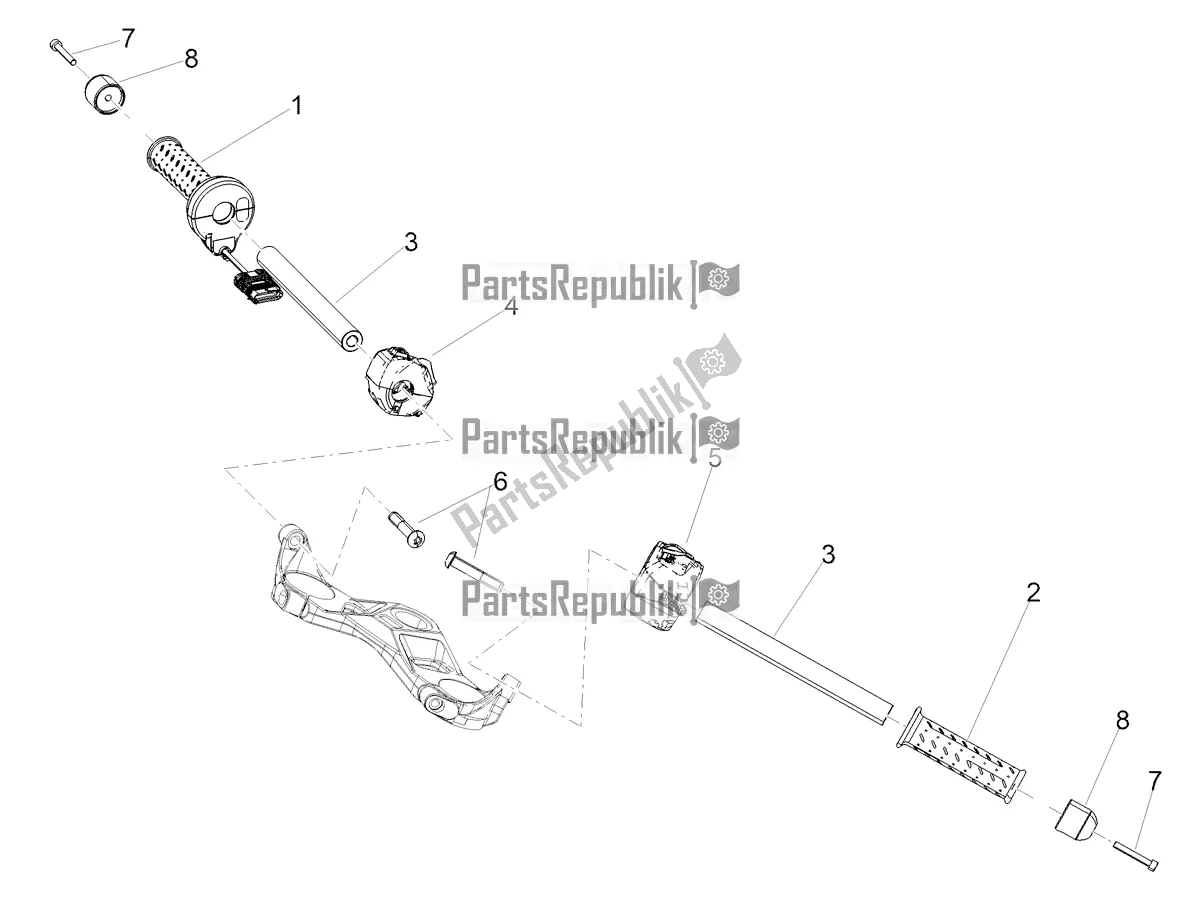 Alle Teile für das Lenker - Bedienelemente des Aprilia RS 660 ABS 2022