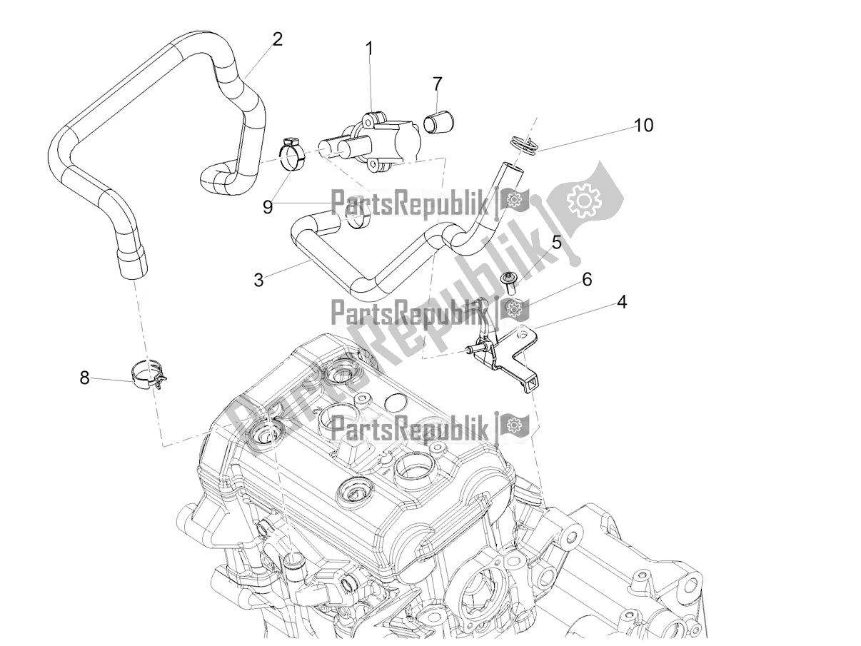 All parts for the Secondary Air of the Aprilia RS 660 ABS 2022
