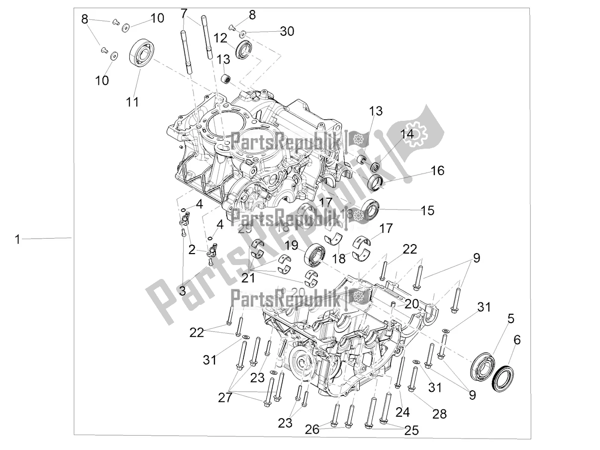 Toutes les pièces pour le Carters I du Aprilia RS 660 ABS Apac 2021