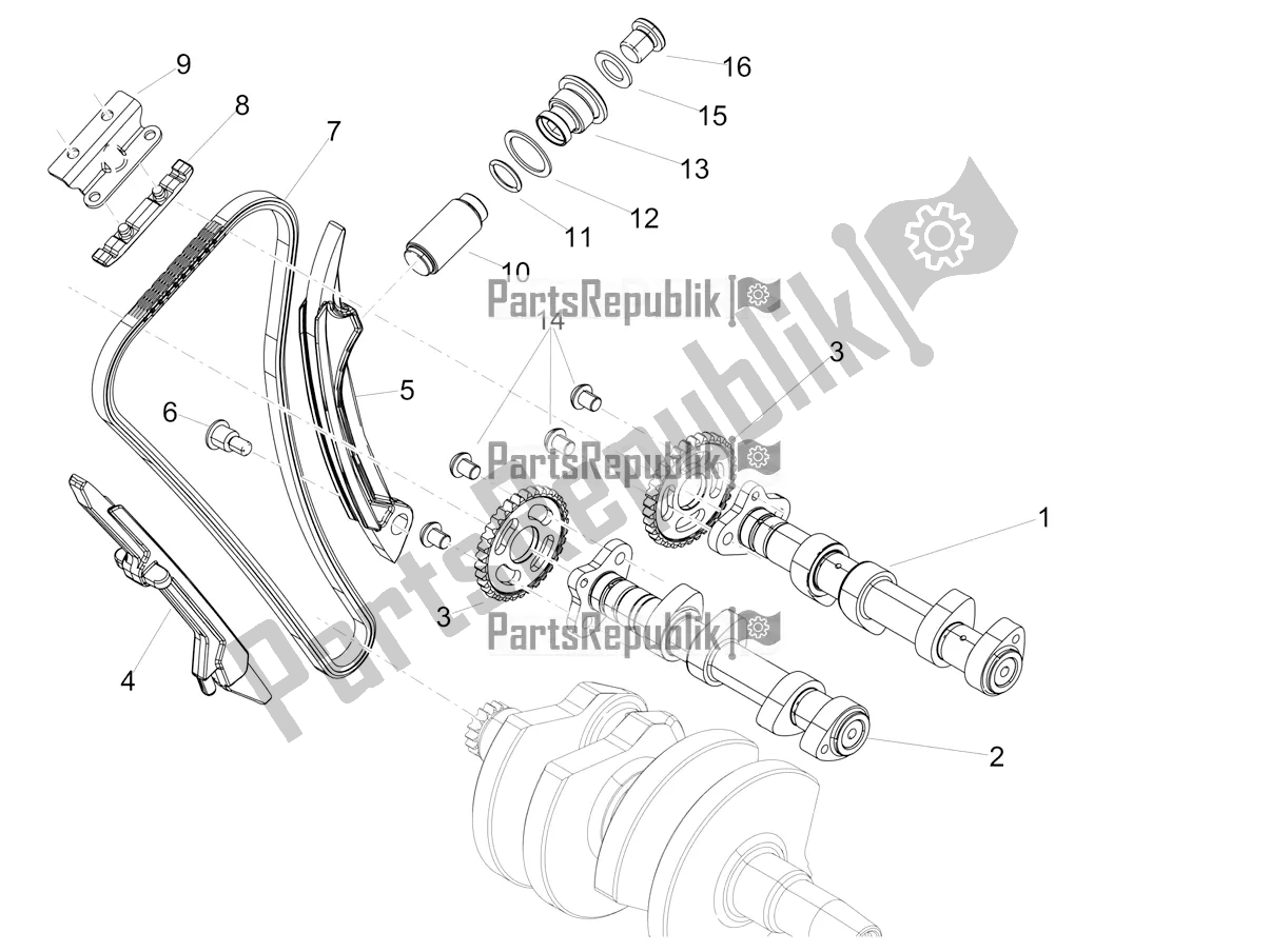 Todas las partes para Sistema De Cronometraje de Aprilia RS 660 ABS Apac 2021
