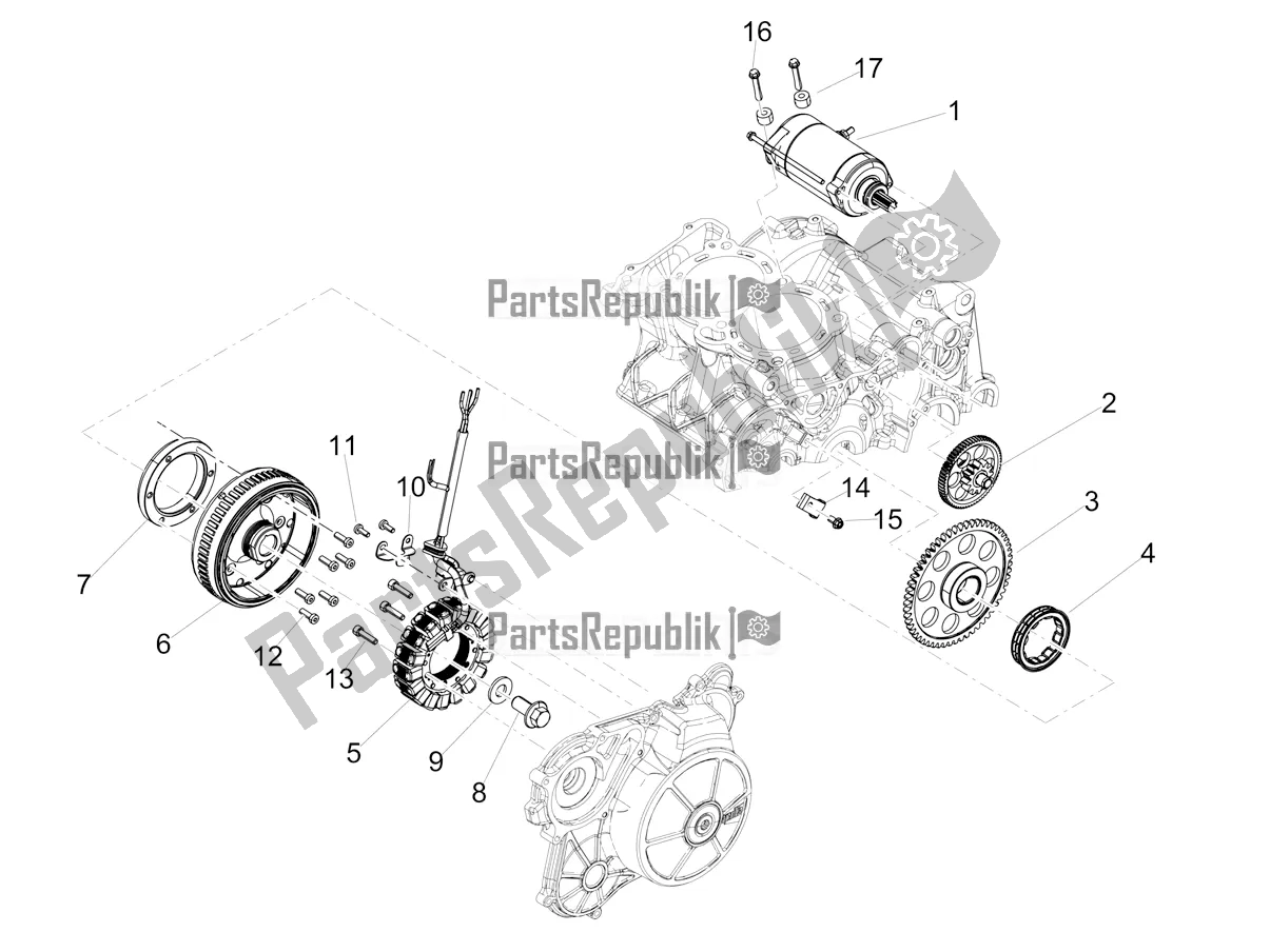 Tutte le parti per il Cdi Magneto Assy / Unità Di Accensione del Aprilia RS 660 ABS Apac 2022