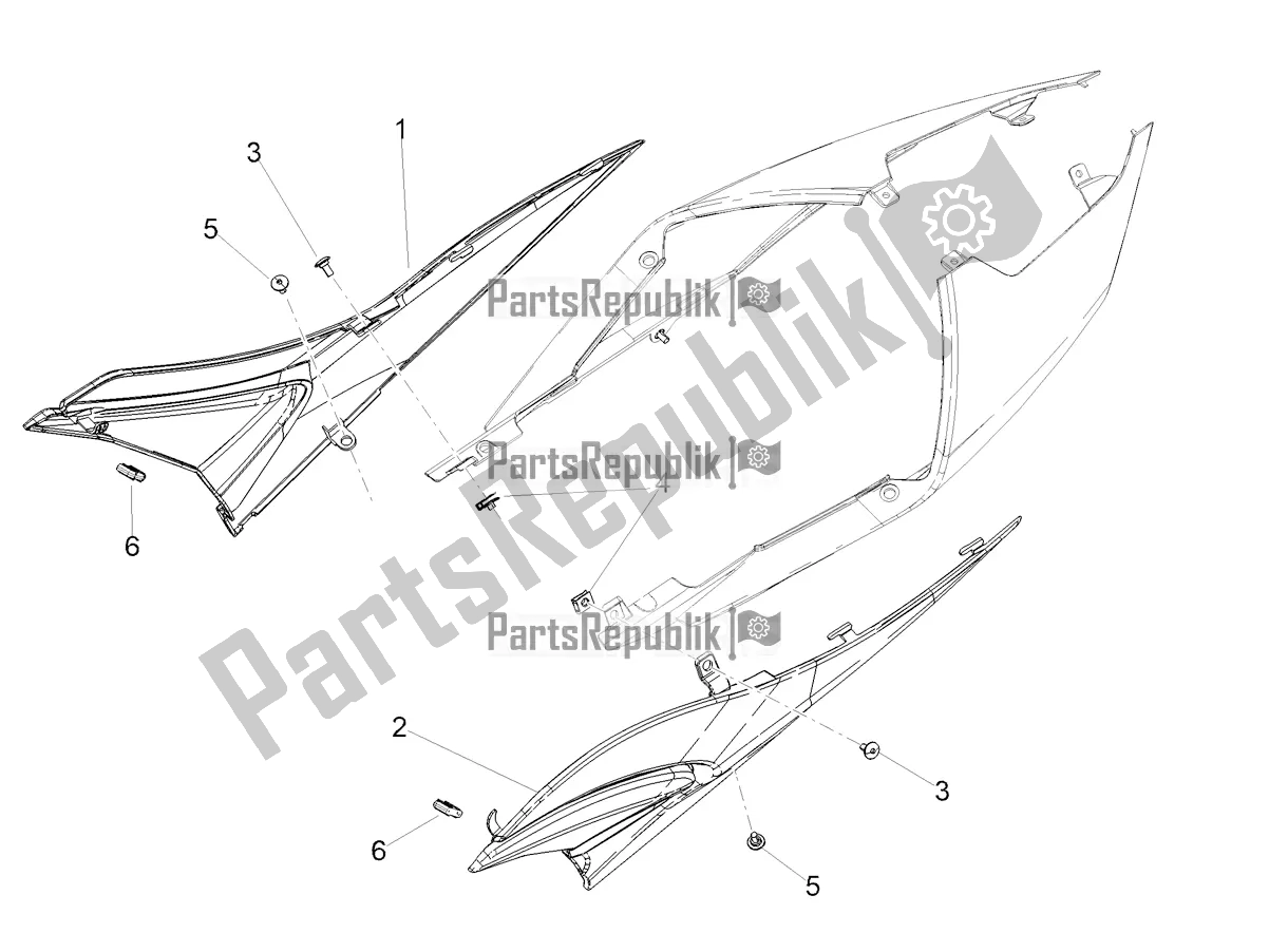 Alle Teile für das Zentraler Körper des Aprilia RS 660 ABS Apac 2022