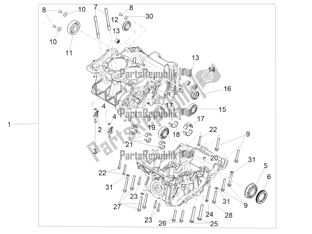 Toutes les pièces pour le Carters I du Aprilia RS 660 ABS Apac 2022